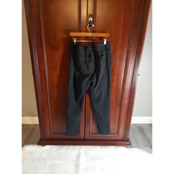 Seven7 Women's 18W Black Stretch Tummyless Straight Leg Denim Jeans - Picture 4 of 9